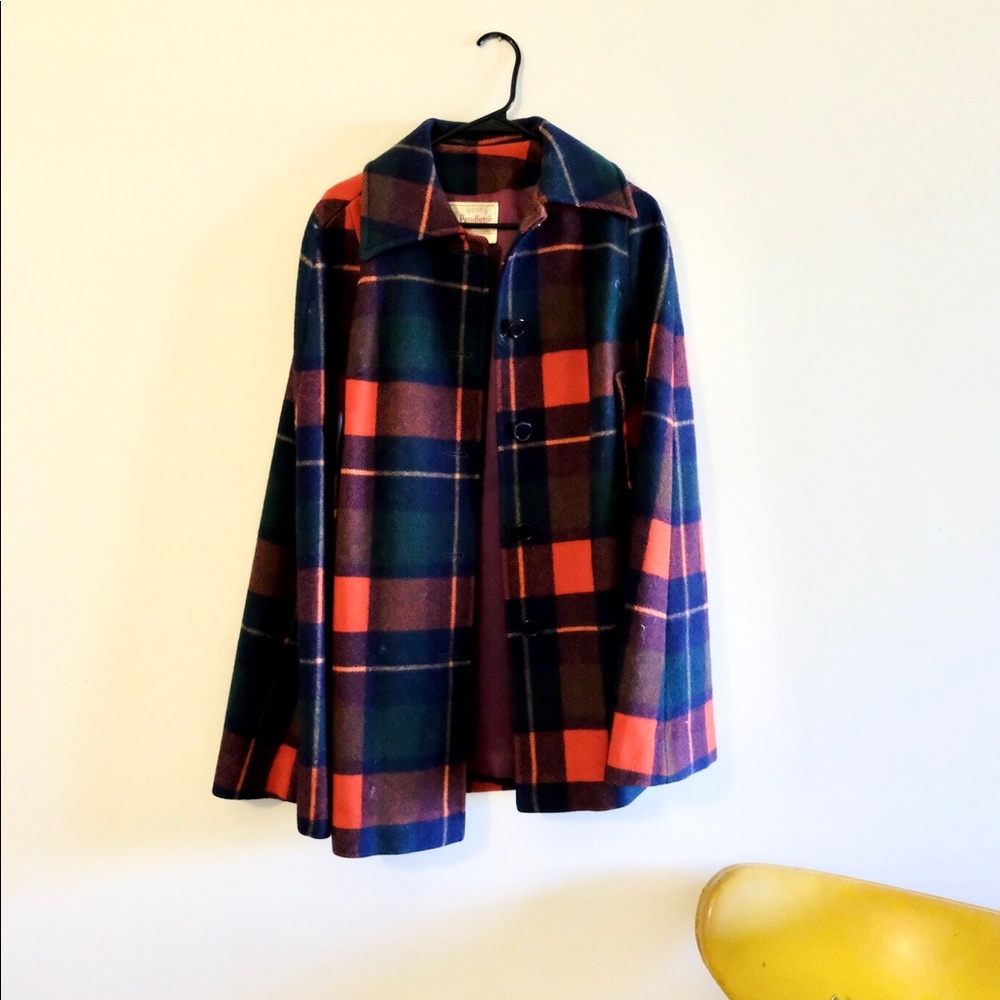 Young Pendleton Vintage Wool Cape Coat